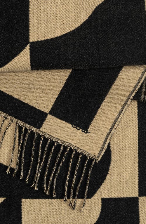 Echo Geo Double Face Jacquard In Black