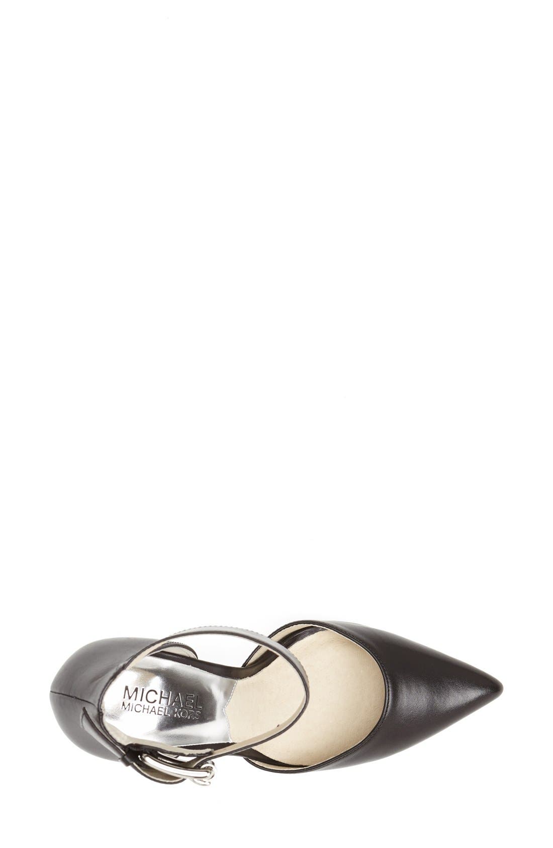 MICHAEL Michael Kors 'Brinkley' Ankle Strap Pointy Toe d'Orsay Pump, Alternate, color, 