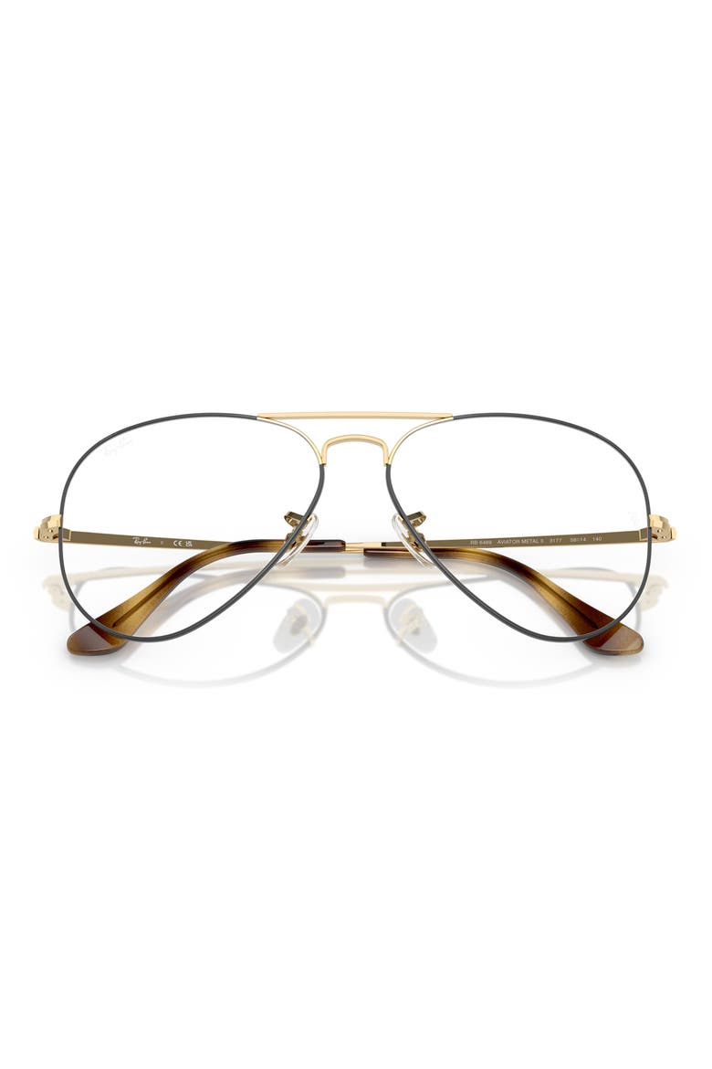 58mm Optical Glasses, Alternate, color, GOLD HAVANA