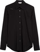 McQueen Alexander McQueen Harness Stretch Poplin Men's Button-Up Shirt