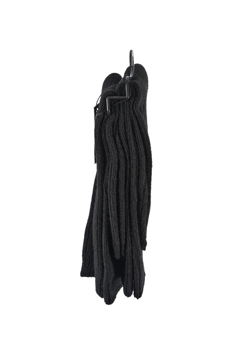 Cashmere Flat Crew Sock 2-Pack, Alternate, color, Black