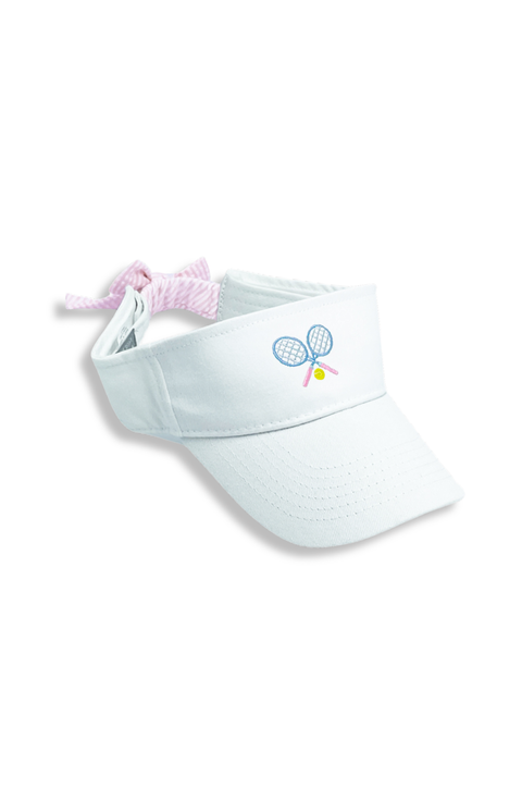 Tennis Rackets Twill Bow Visor (Toddler, Little Kid & Big Kid)