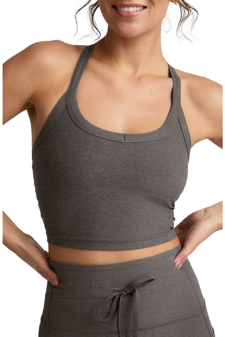 Space Dye On the Up Crop Tank, Main, color, TRUE GRAY HEATHER