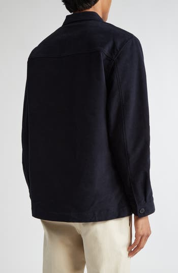 blurhmsROOTSTOCK Light Moleskin Atelier Coat / Purple Navy
