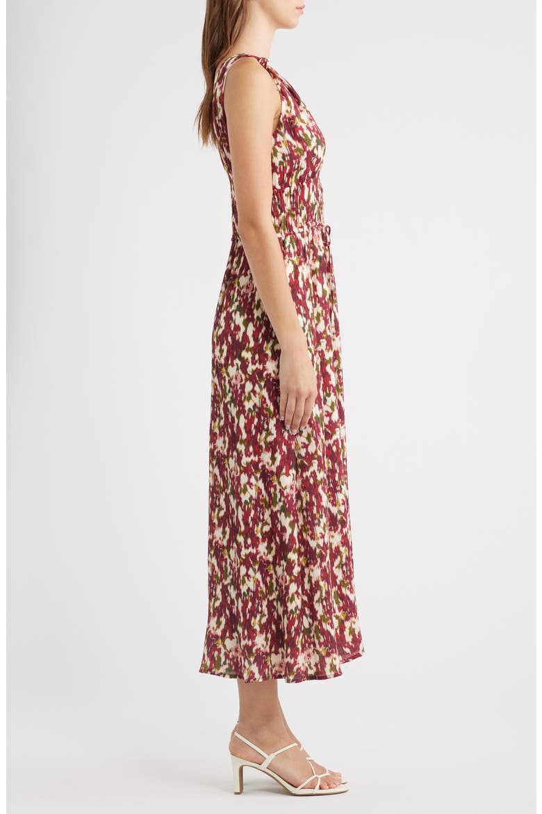 Marciana Smocked Waist Maxi Sundress, Alternate, color, CARDINAL FLORAL