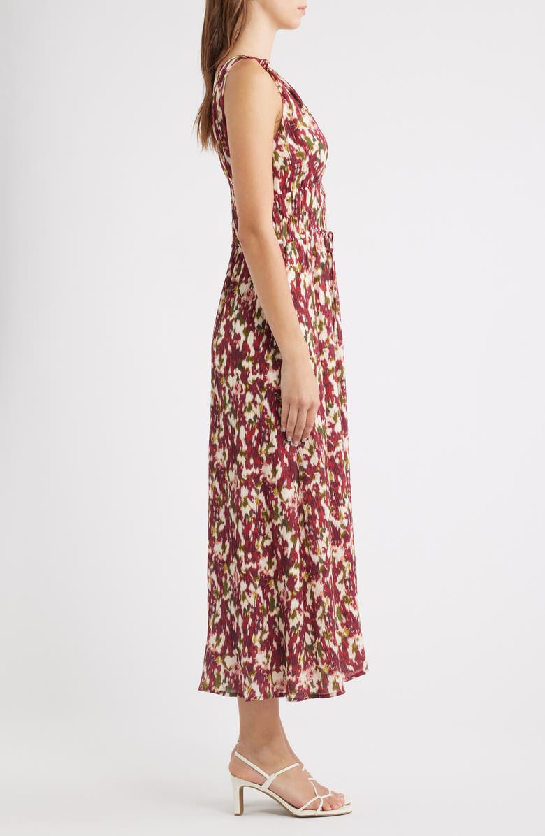 Rails Marciana Smocked Waist Maxi Sundress, Alternate, color, Cardinal Floral