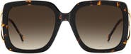 Carolina Herrera Her 56mm Square Sunglasses