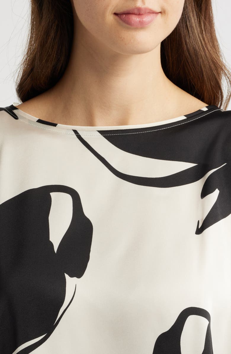 Anne Klein Floral Dolman Sleeve Cape Top, Alternate, color, 