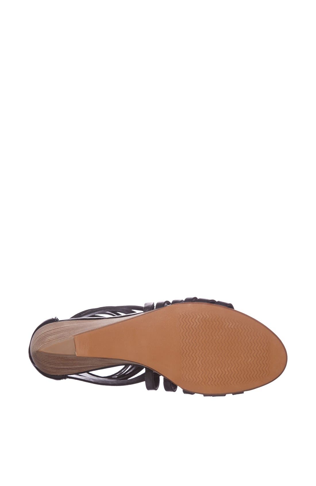 Hinge 'Neta' Leather Wedge Sandal, Alternate, color, 