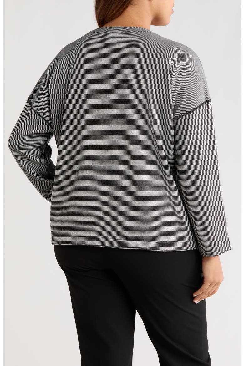 Reversible Organic Cotton Top, Alternate, color, BLACK/ IVORY