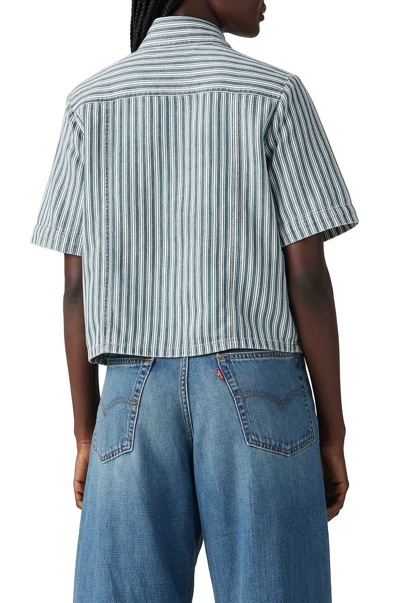 Levi's<sup>®</sup> Rinoa Stripe Cotton & Hemp Camp Shirt, Alternate, color, 