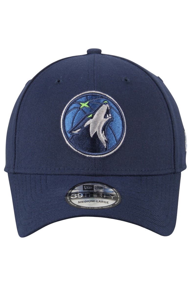 Men's New Era Navy Minnesota Timberwolves Team Classic 39THIRTY Flex Hat, Alternate, color, Navy