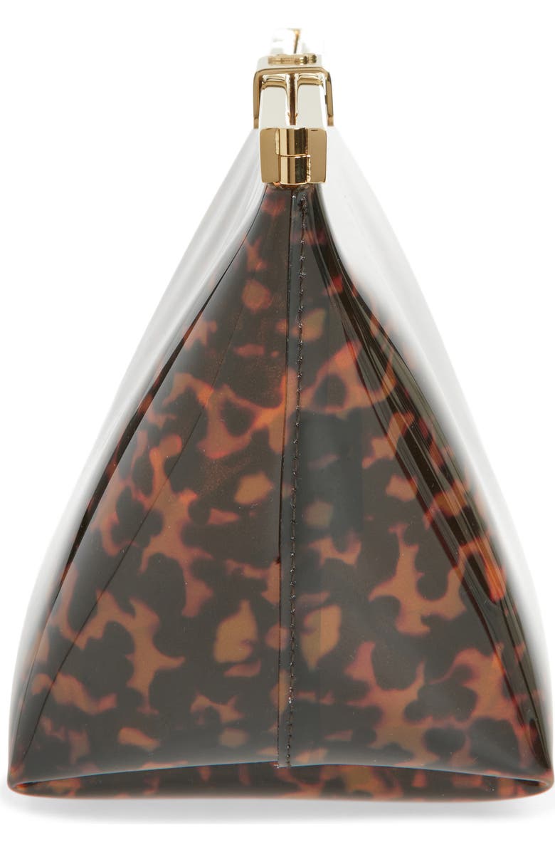 Jimmy Choo Ganache Transparent Tortoisehell Clutch, Alternate, color, Tortoiseshell