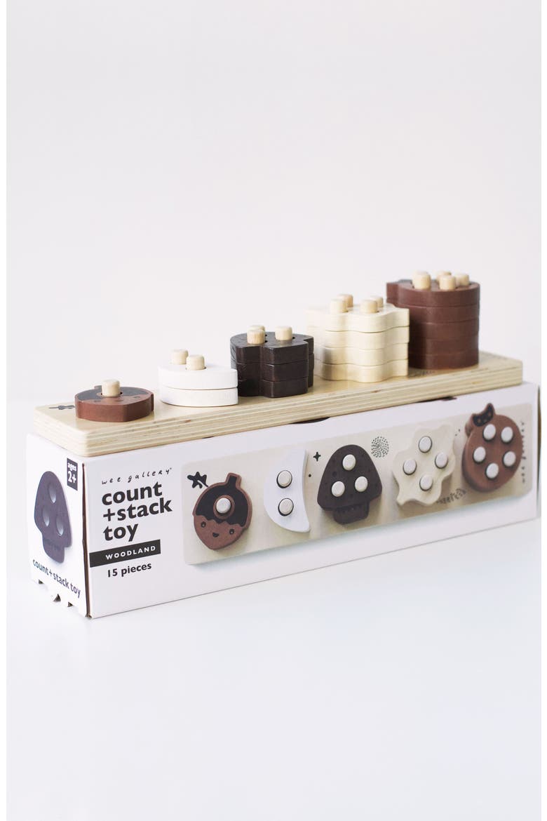 Wooden Count and Stack Toy, Alternate, color, Counting