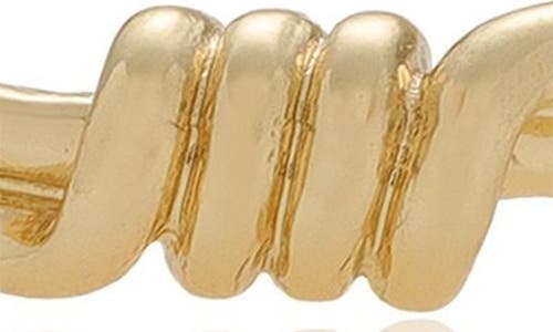 Ettika Coil Bangle Cuff Bracelet In Gold