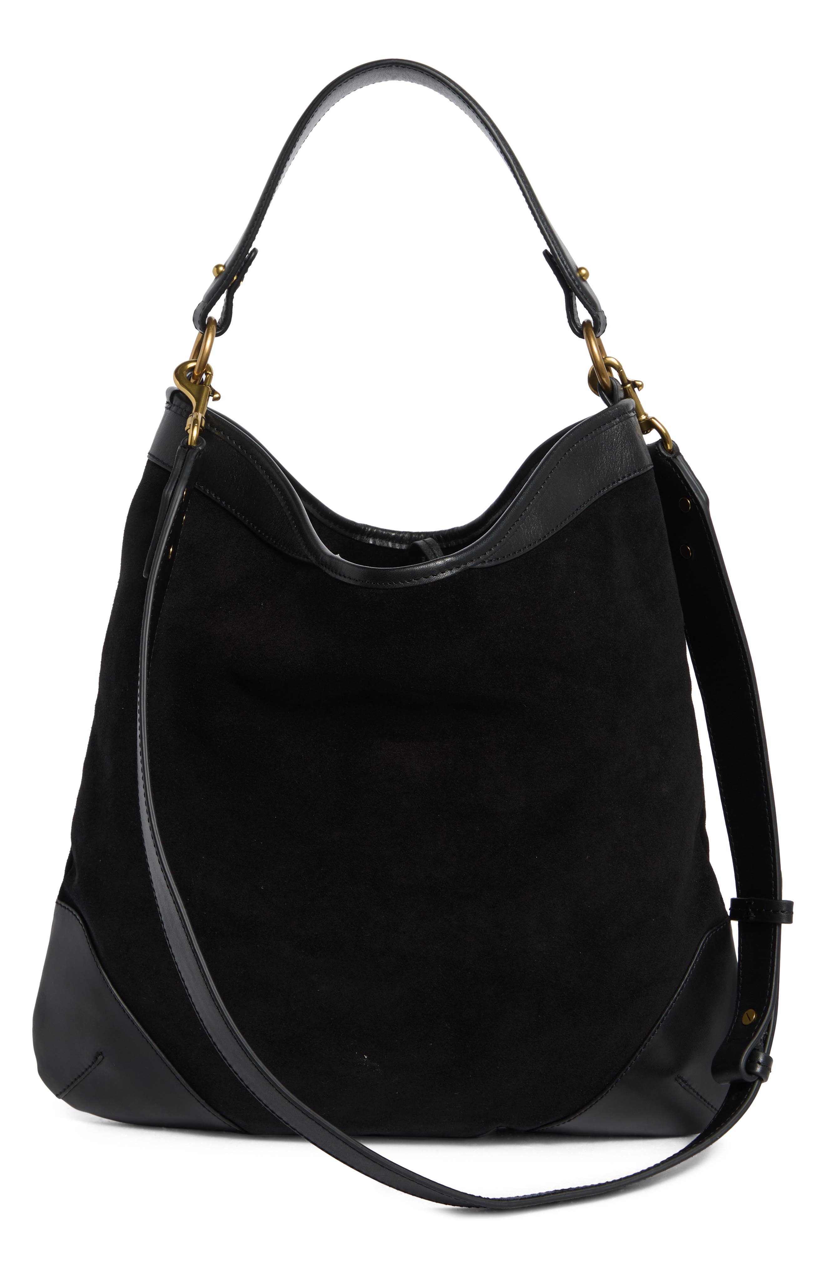 Isabel Marant Botsy Day Suede Hobo Bag, Alternate, color, 