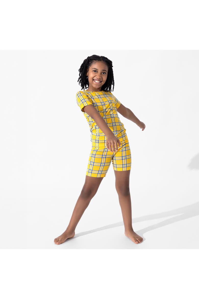 Clueless Total Betty Plaid Kids 2-Piece Short Sleeve & Shorts Pajama Set, Alternate, color, Clueless Total Betty Plaid