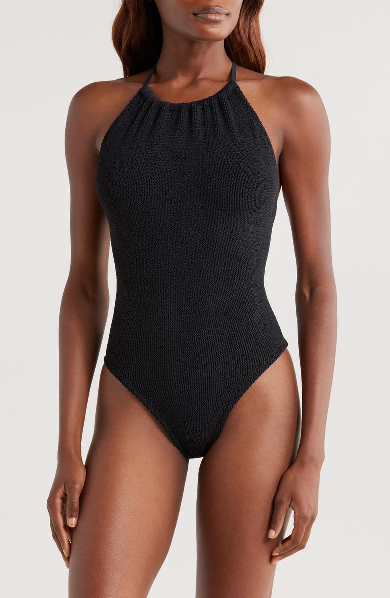 Hunza G Portia One-Piece Swimsuit, Main, color,