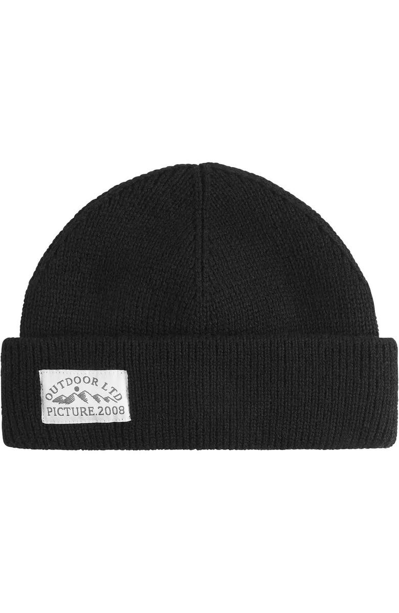 Picture Organic Camot Beanie, Main, color, Black