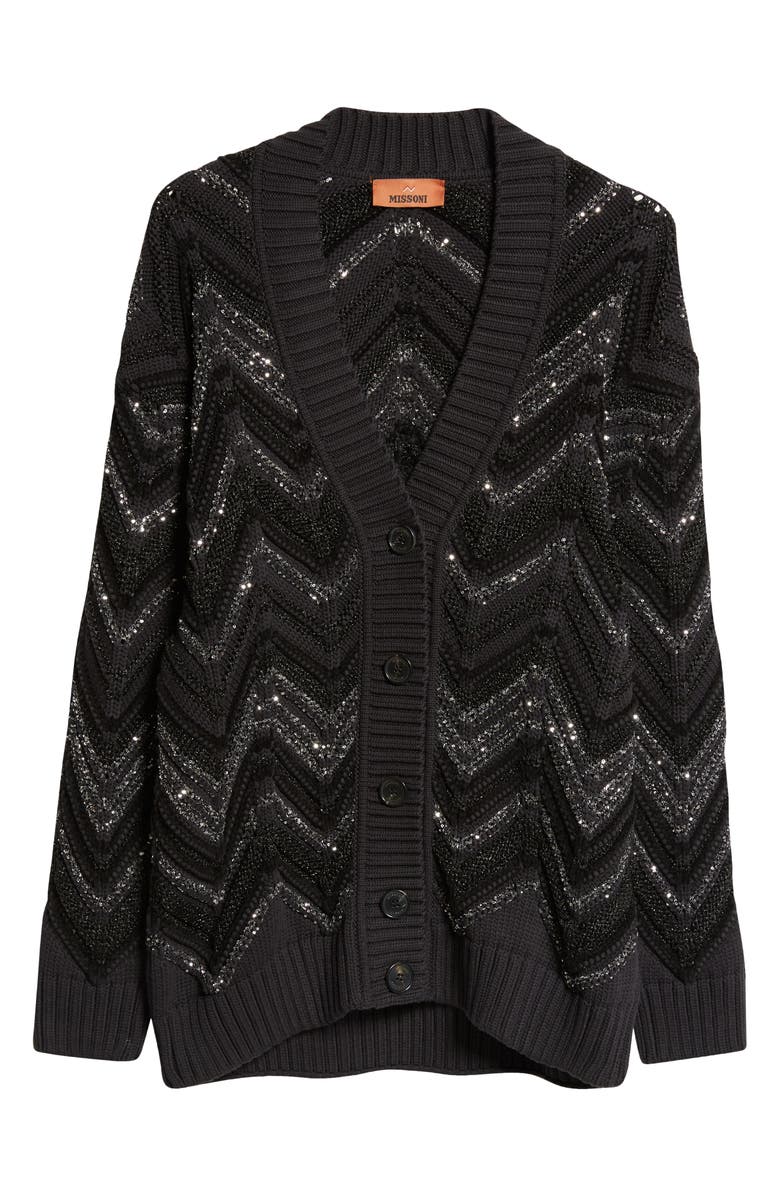 Missoni Sequin & Metallic Oversize Cardigan, Alternate, color,