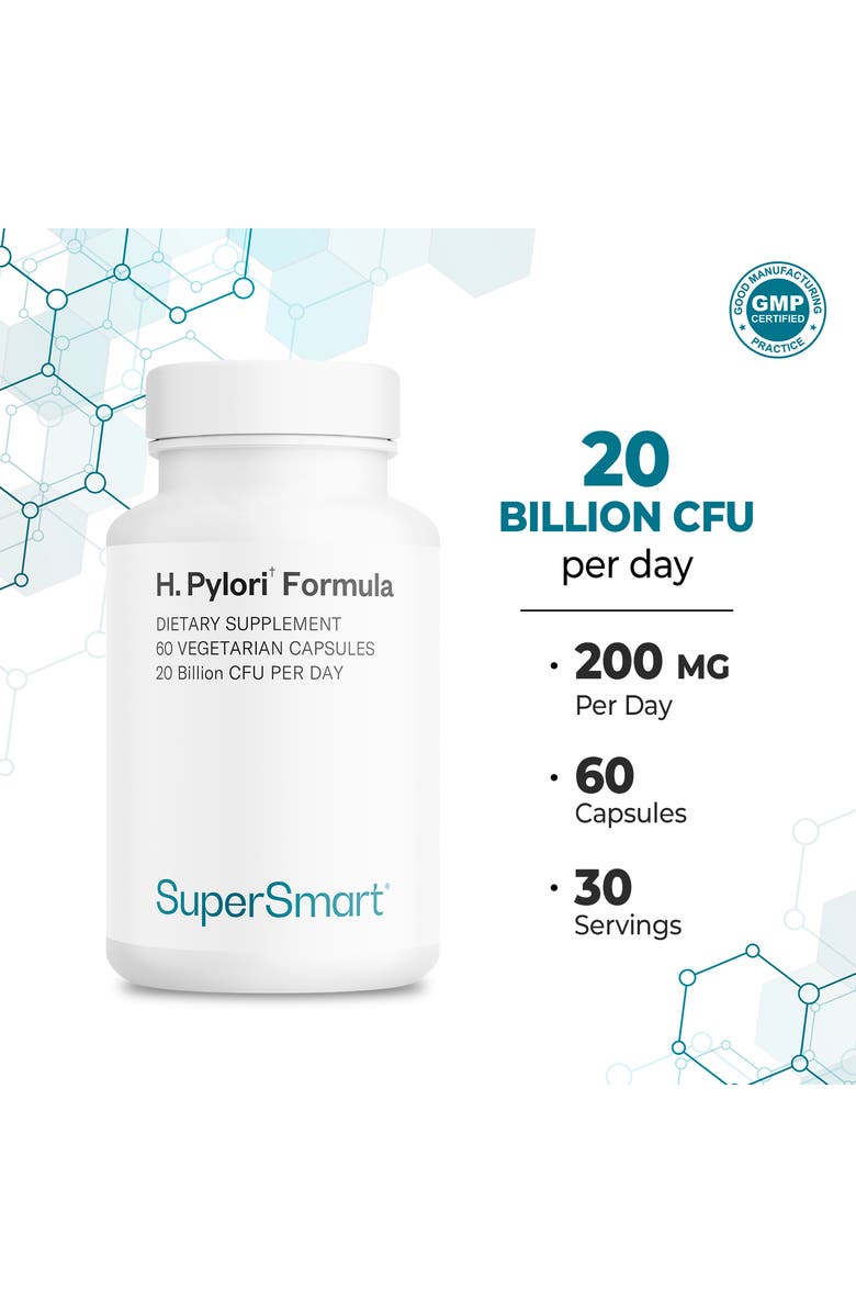 SuperSmart H. Pylori Formula Probiotic Supplement, Alternate, color, NO COLOR