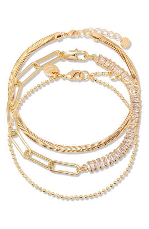 Priya Birthstone Tennis Bracelet Set