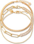 Brook and York Priya Birthstone Tennis Bracelet Set