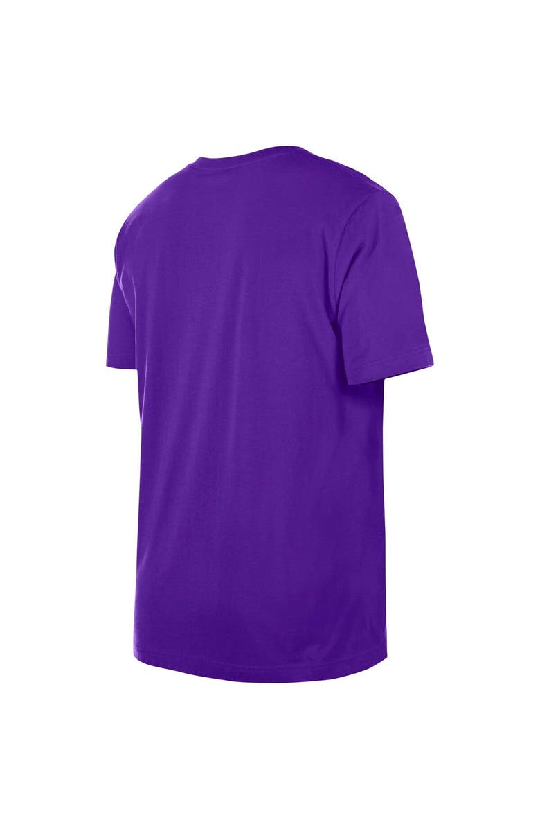 New Era Men's New Era Purple Los Angeles Lakers Throwback T-Shirt, Alternate, color, 