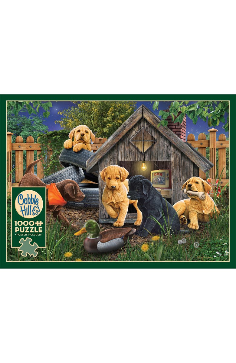 Cobble Hill In The Doghouse 1000 Piece Puzzle, Alternate, color, Multicolored