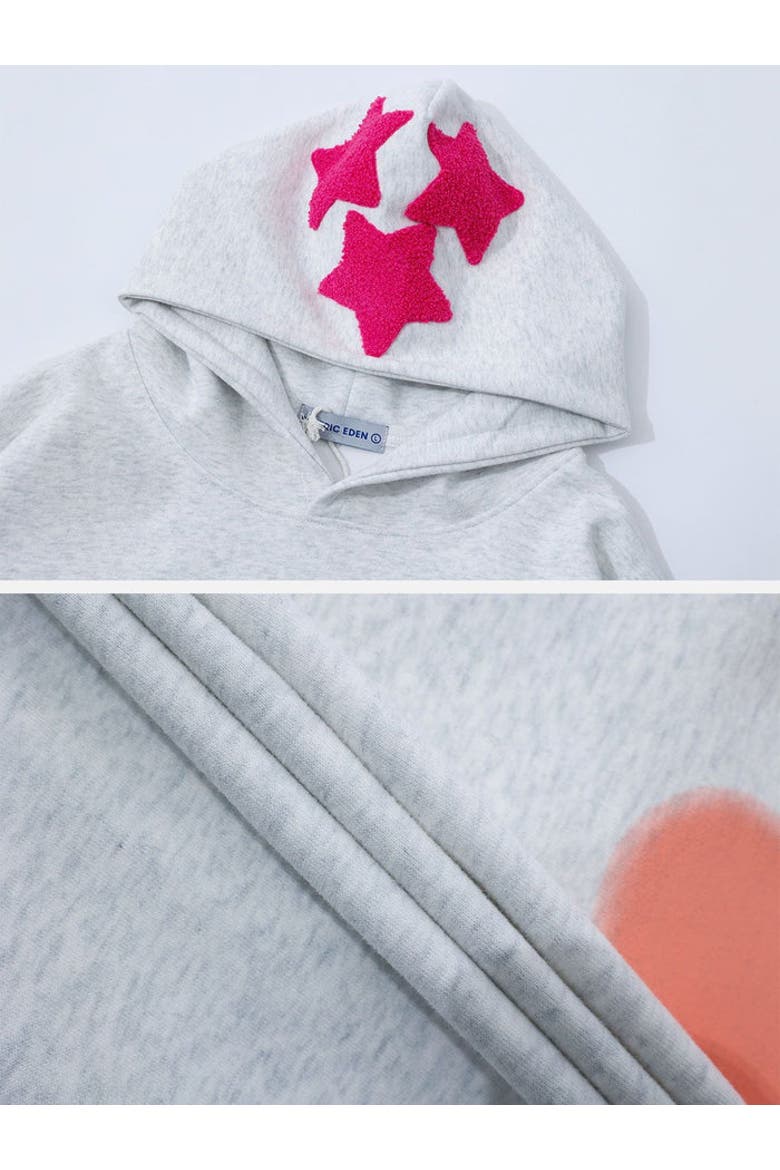 Vintage Embroidery Eden Star Hoodie, Alternate, color, Light Grey