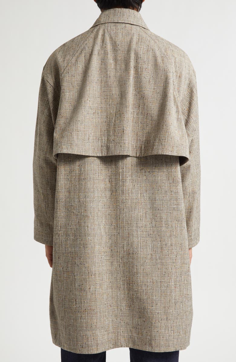 Bottega Veneta Color Fleck Car Coat, Alternate, color, 2641 Sahara Mel/ Multi