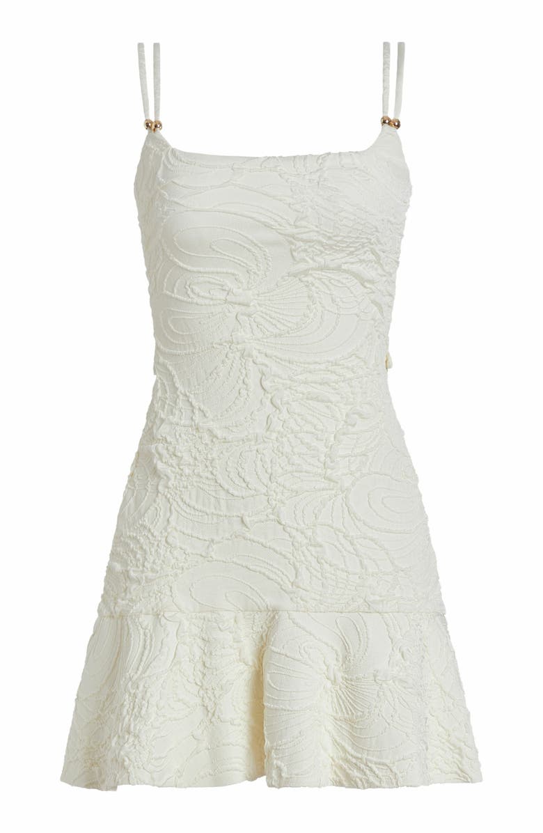 PatBO Jacquard Fitted Mini Dress, Alternate, color, 