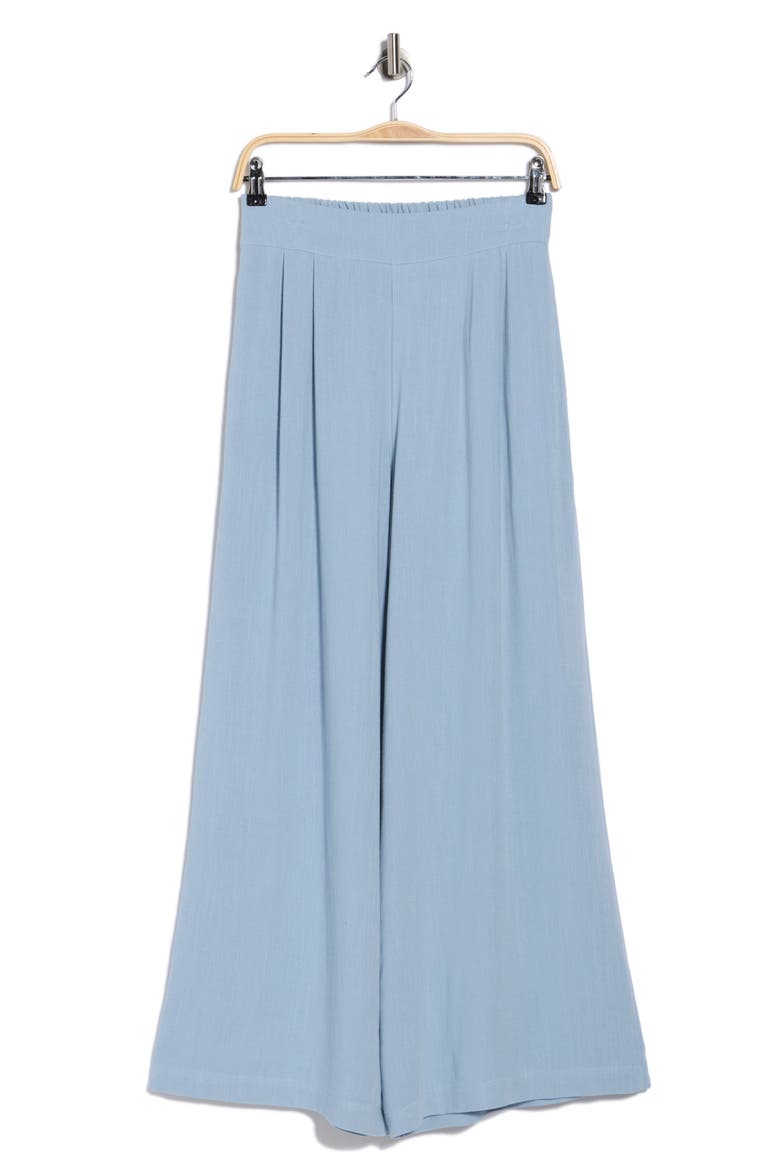 Wide Leg Pull-On Pants, Alternate, color, BLUE