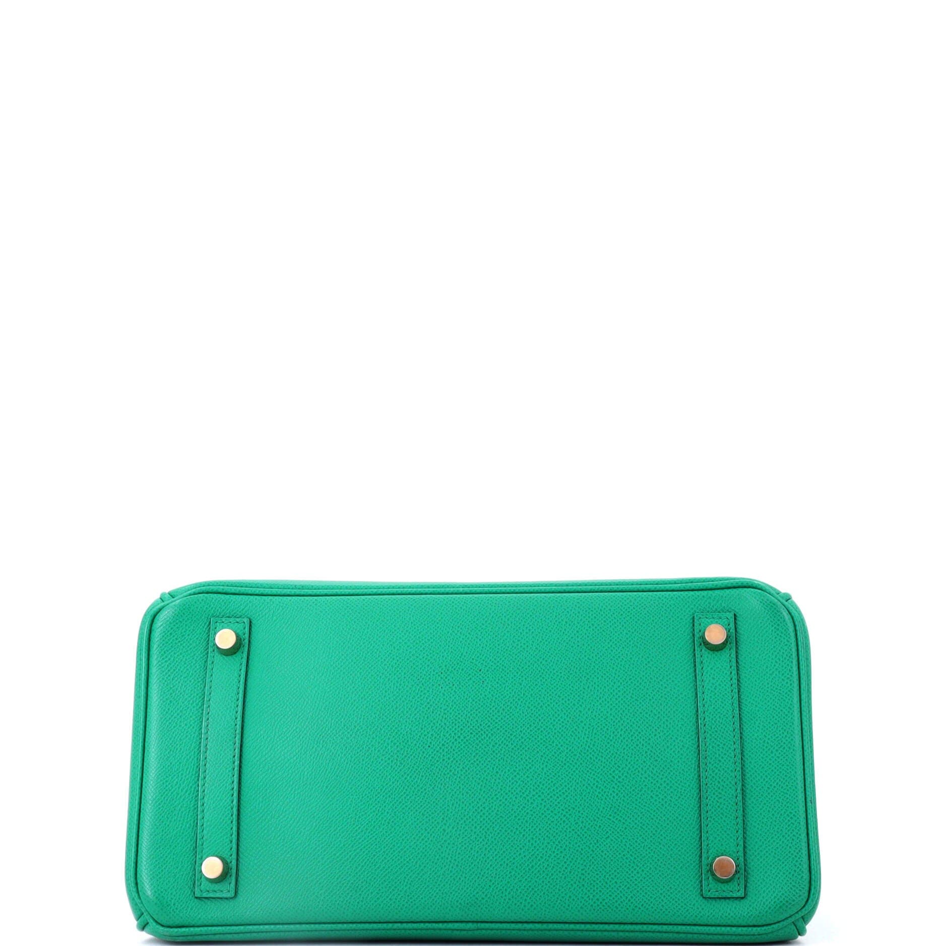 Pre-Owned Hermes Birkin Handbag Green Epsom with Gold Hardware 30, Alternate, color, Vert Jade