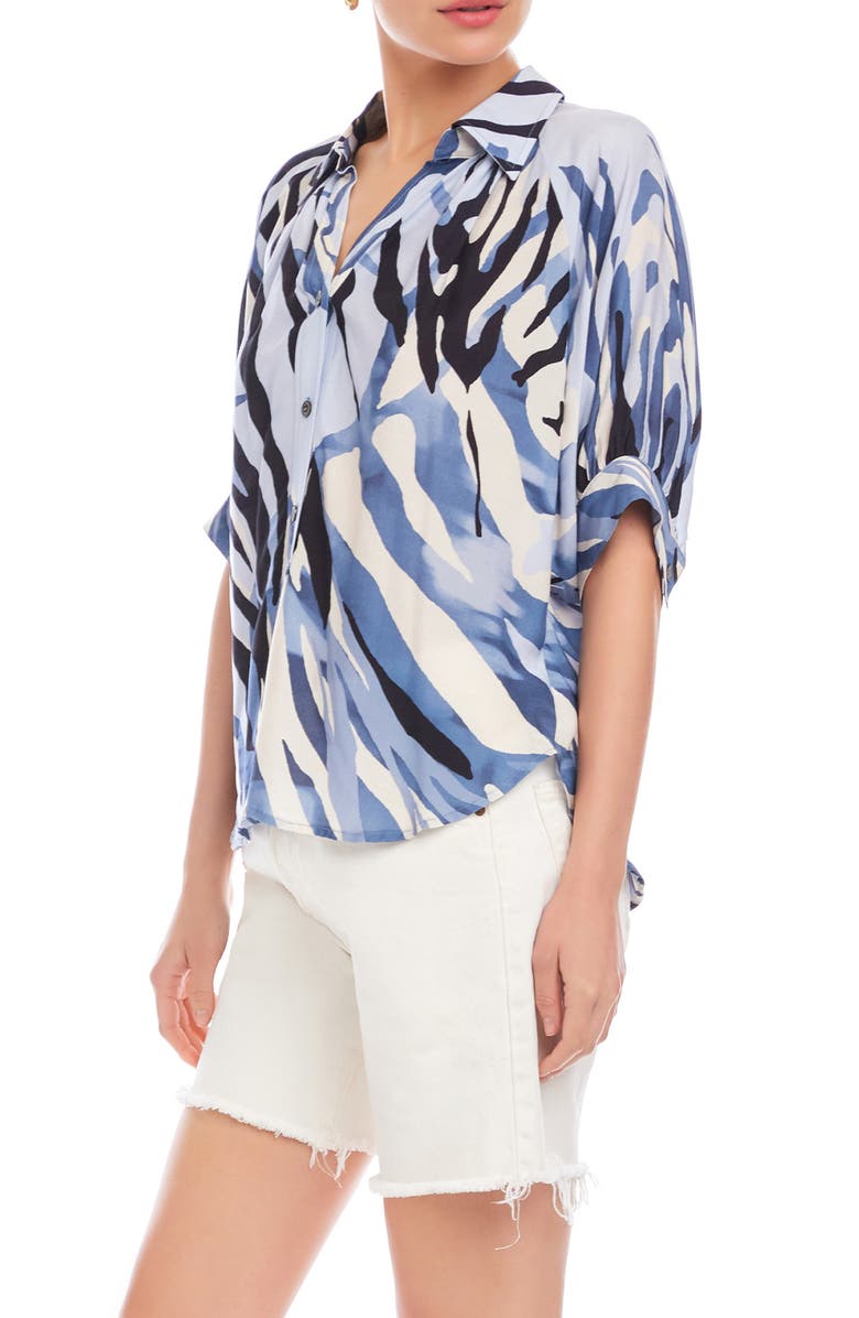 FIFTEEN TWENTY Yvette Woven Top, Alternate, color, Print
