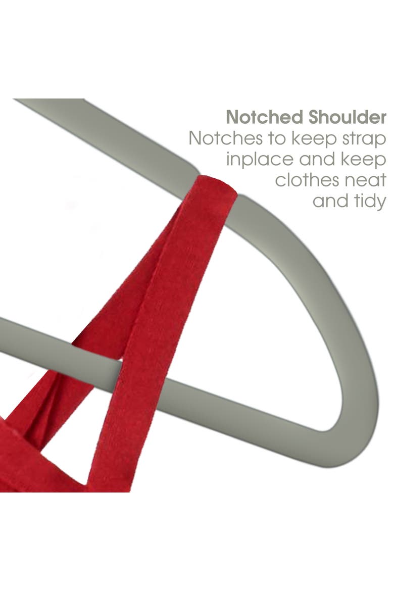 100 Piece Velvet Slim Hangers, Alternate, color, Grey