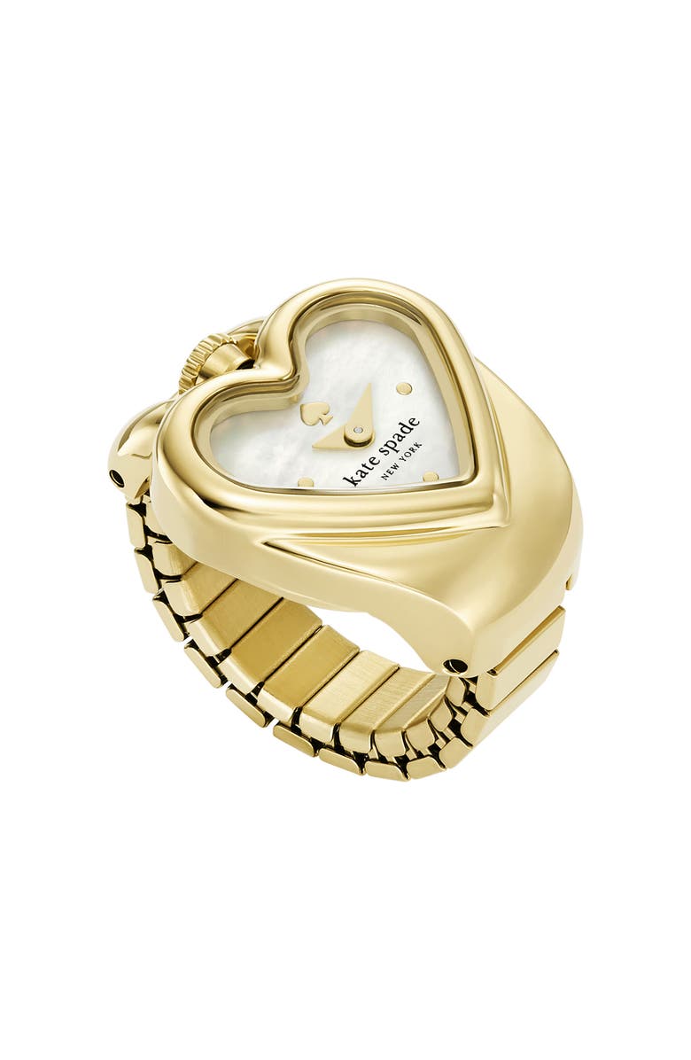 Kate Spade New York monroe heart ring watch, 21mm x 22mm, Alternate, color, 