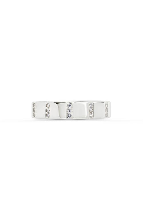 Sterling Forever Bradley Cubic Zirconia Ring In Metallic