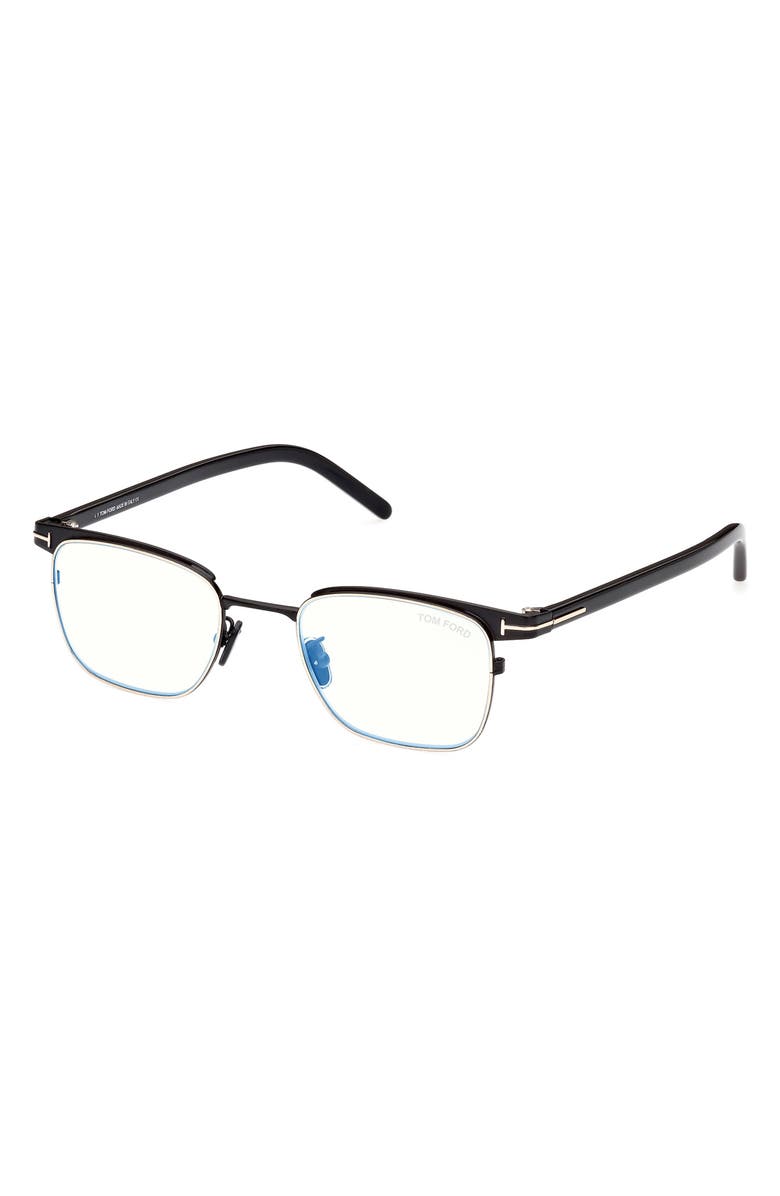 49mm Small Square Blue Light Blocking Reading Glasses