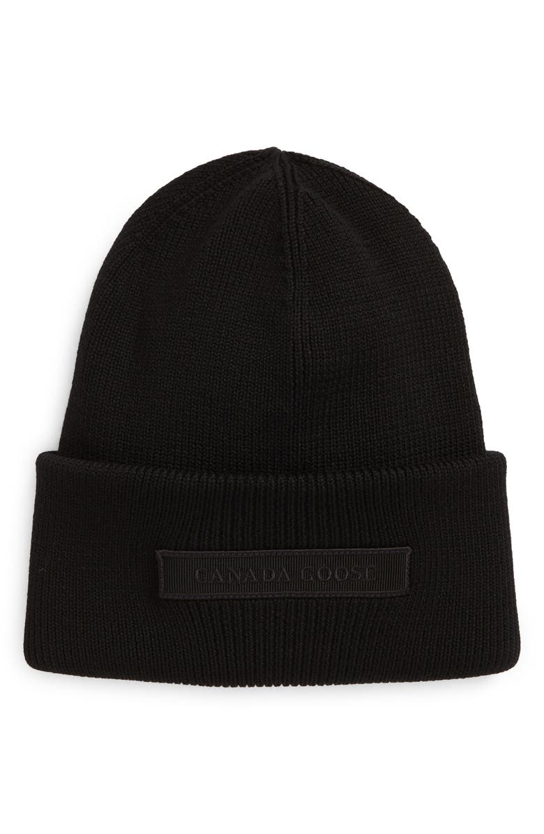 Canada Goose Tonal Emblem Beanie, Main, color,