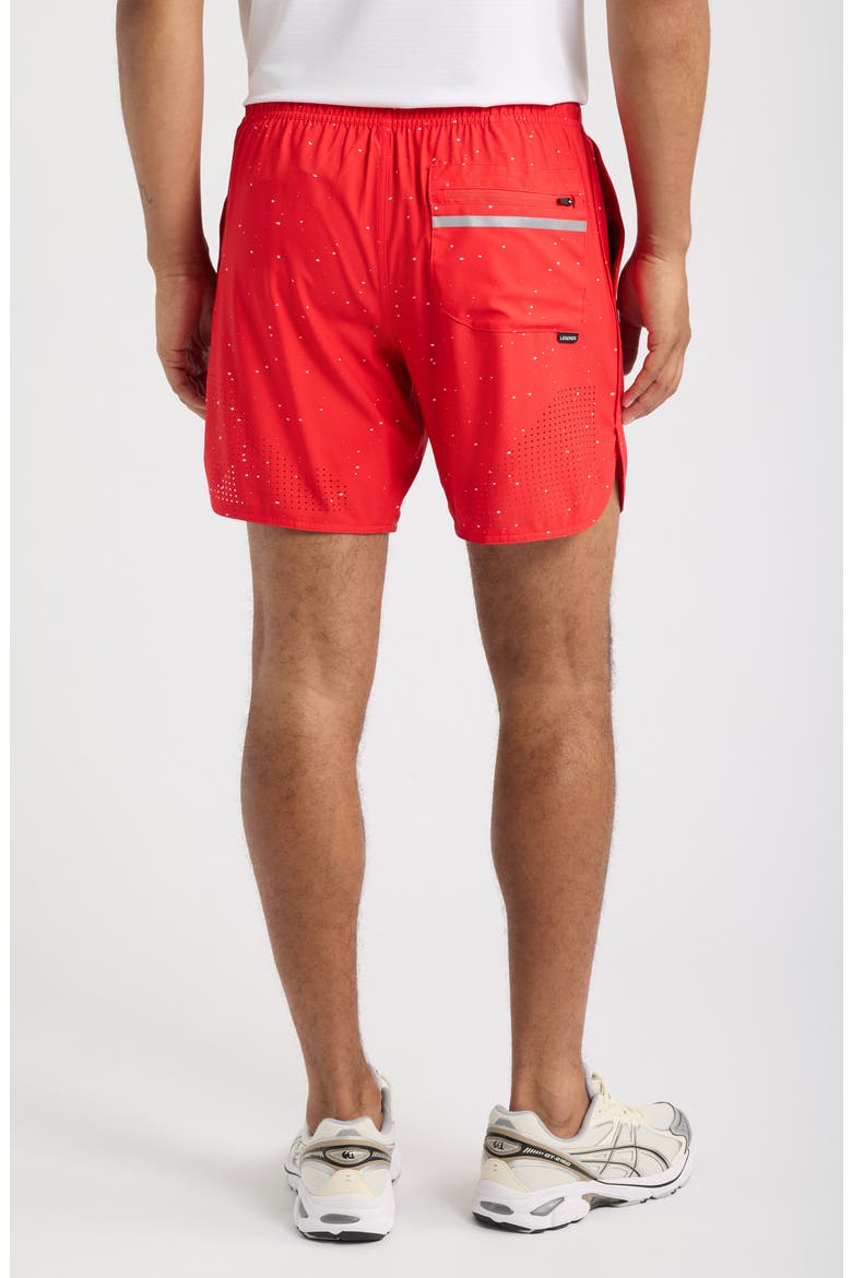 Luka 7-Inch Lined Performance Shorts, Alternate, color, RED/WHITE SPLATTER