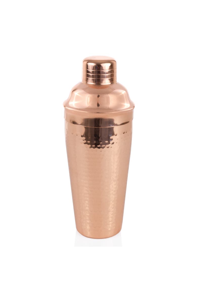 Hammered Cocktail Shaker in Copper, Main, color, Copper