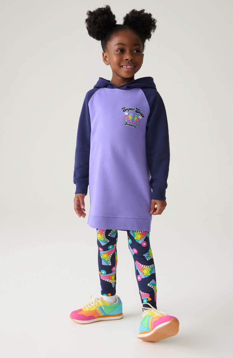 Little Bird Kids' Graphic Print Hoodie & Leggings Set, Alternate, color, Blue