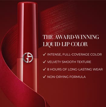 Armani Beauty Lip Maestro Liquid Matte Lipstick 2024 Color: 400 Four Hundred - red