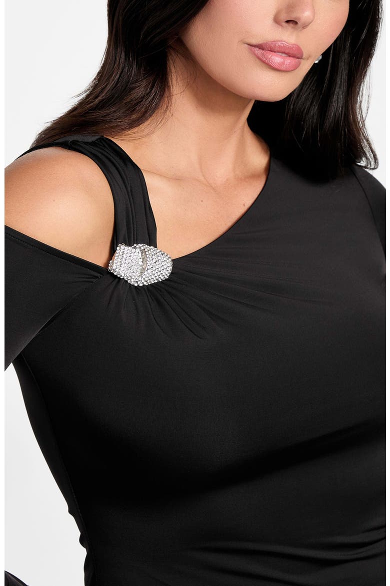 Elsa Asymmetric Top, Alternate, color, BLACK-BLACK