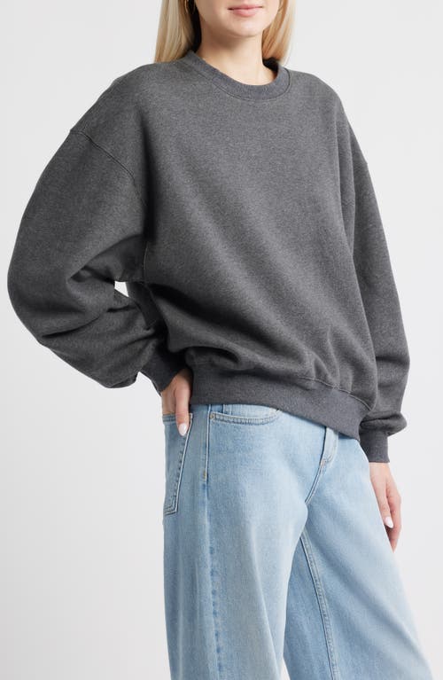 Bp. Relaxed Cotton Blend Sweatshirt In Gray