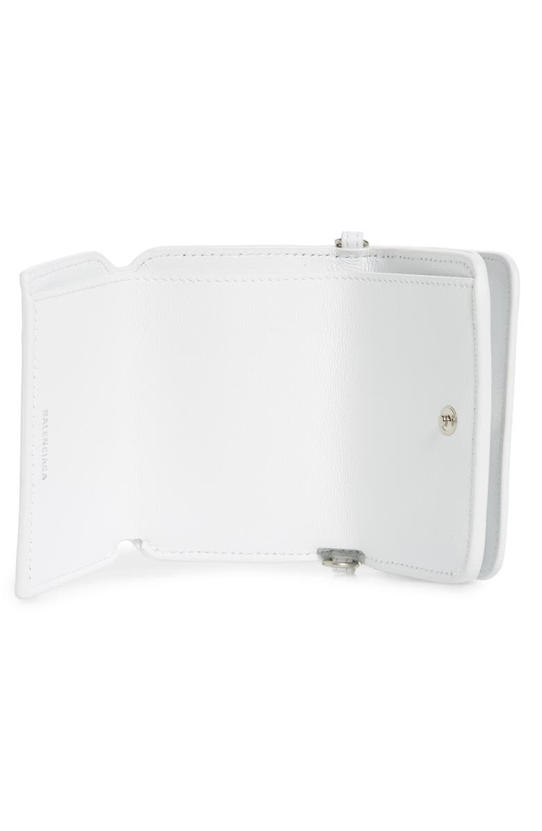 Balenciaga x Hello Kitty<sup>®</sup> Mini Kitty Calfskin Leather Wallet on a Chain, Alternate, color,