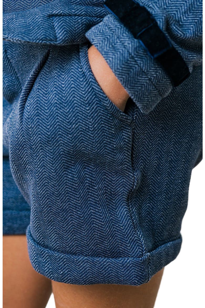 Girls' Fleece Dress Short, Kids, Alternate, color, Navy Herringbone Fleece