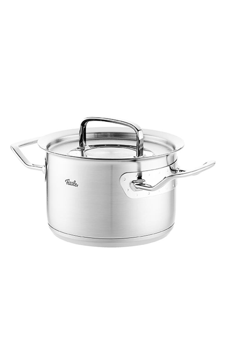Fissler Original-Profi Collection Stainless Steel Stock Pot with Metal Lid, Alternate, color, Stainless Steel