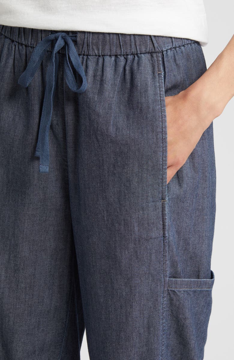 Eileen Fisher Ankle Lantern Organic Cotton Cargo Pants, Alternate, color, 